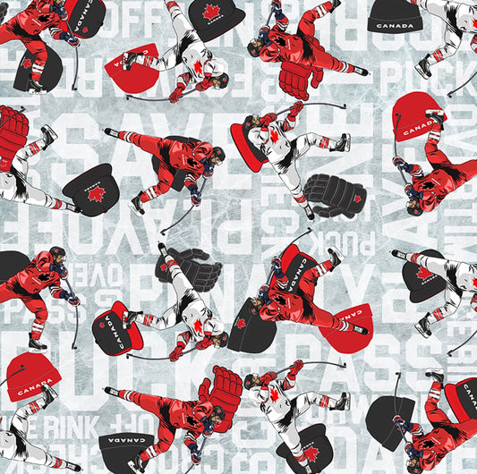 Hockey Flannel - Flanelle de match du Canada - Pour JN Harper par Robert Kaufman