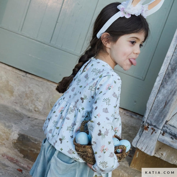 Knit - Katia Fabrics - Rabbits on Pastel Green - Jersey