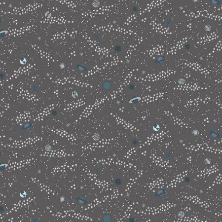 Across The Universe - Rogue Planets - Cotton + Steel - Charcoal