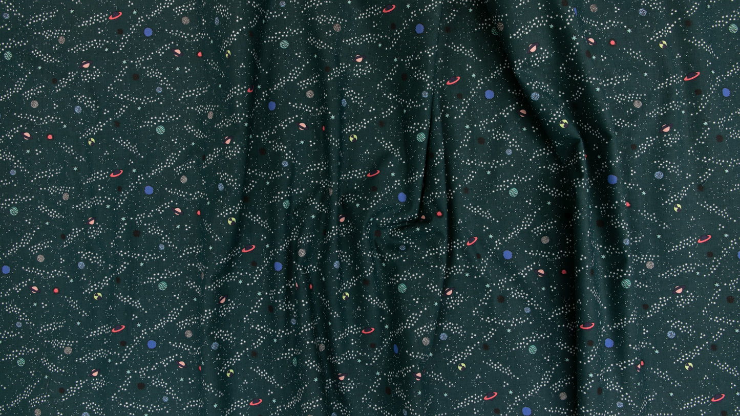 Across The Universe - Rogue Planets - Cotton + Steel - Teal