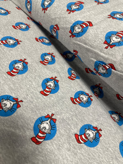 Knit - Dr. Seuss - Cat in the Hat - per half metre