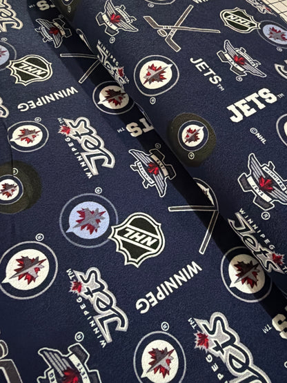 Flanelle - Équipes de hockey de la LNH - Jets de Winnipeg - 1/2 verge