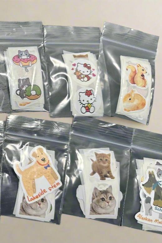 Mini sticker packs - contain 20 small stickers