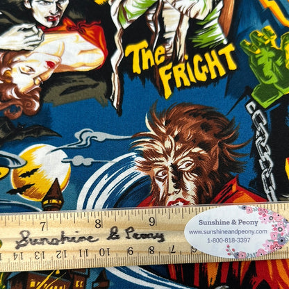 Robert Kaufman - Midnight Monsters - Sold by the half metre