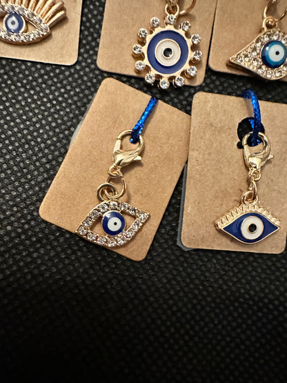 Stitch Markers - Enamel Evil Eye Charms