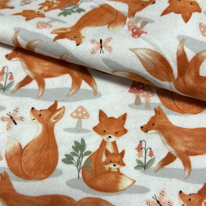 Flanelle - 3 souhaits - Baby In Bloom Flannel par Jo Taylor Collection -Fox Trot - Prix au demi-mètre 
