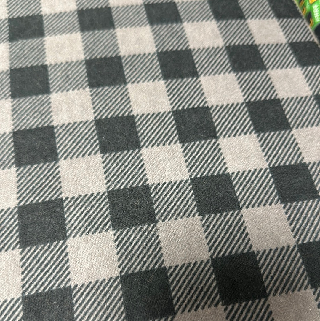 Flannel - Buffalo Plaid Flannel - Charcoal