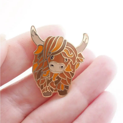 Enamel Pin  - Highland Cattle