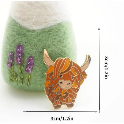 Enamel Pin  - Highland Cattle