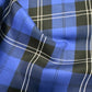 House of Wales Plaid Collection by Robert Kaufman - Cobalt (Blue and Black) - Priced by the half metre