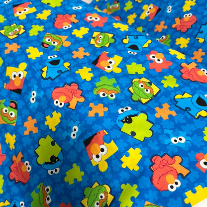 Sesame Street - Pièces de puzzle Bleu royal