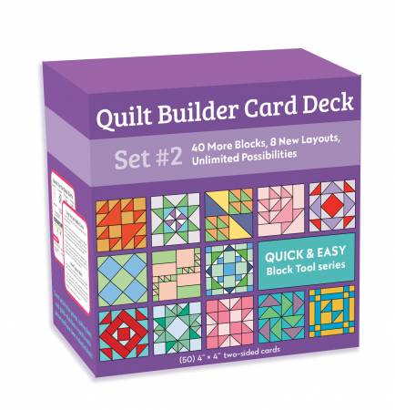 Quilt Builder Card Deck Set #2: 40 New Blocks, 8 New Layouts, Unlimited Possibilities Product Bundle