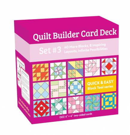 Quilt Builder Card Deck Set #3: 40 New Blocks, 8 New Layouts, Unlimited Possibilities Product Bundle