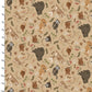 3 Wishes Fabric - Cozy Forest - Tossed Animals - Tan