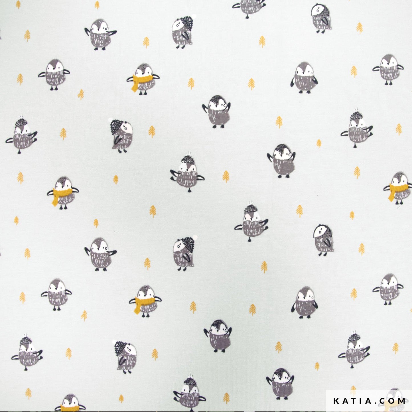 Knit - Katia Fabrics - Penguins Dance- Sweat Melange - Priced by the Half Metre