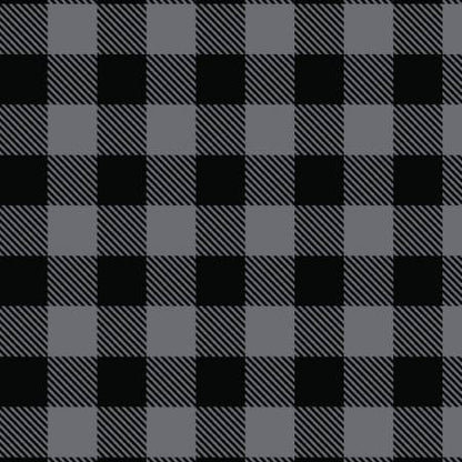 Flannel - Buffalo Plaid Flannel - Charcoal