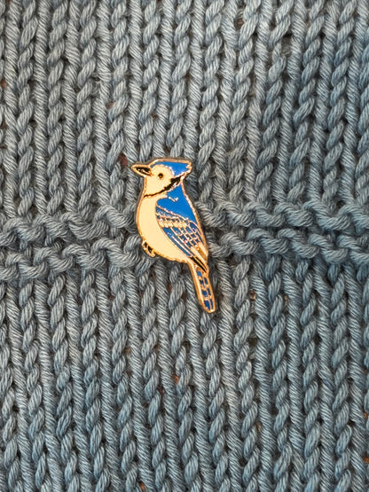 Enamel Pin  - Blue Jay - Bird Pin