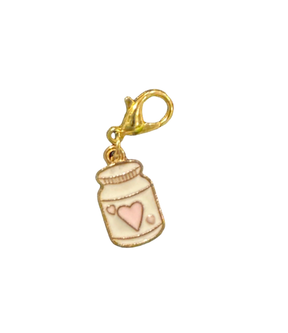 Stitch Marker / Zipper pull - Charm - Little Jar of Love