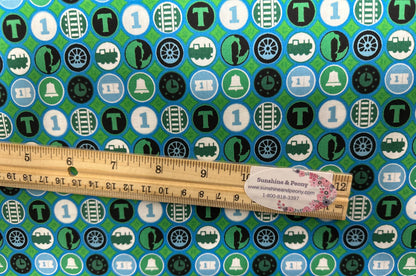Thomas The Train by Riley Blake - Thomas and Friends - All Aboard Icons - Green