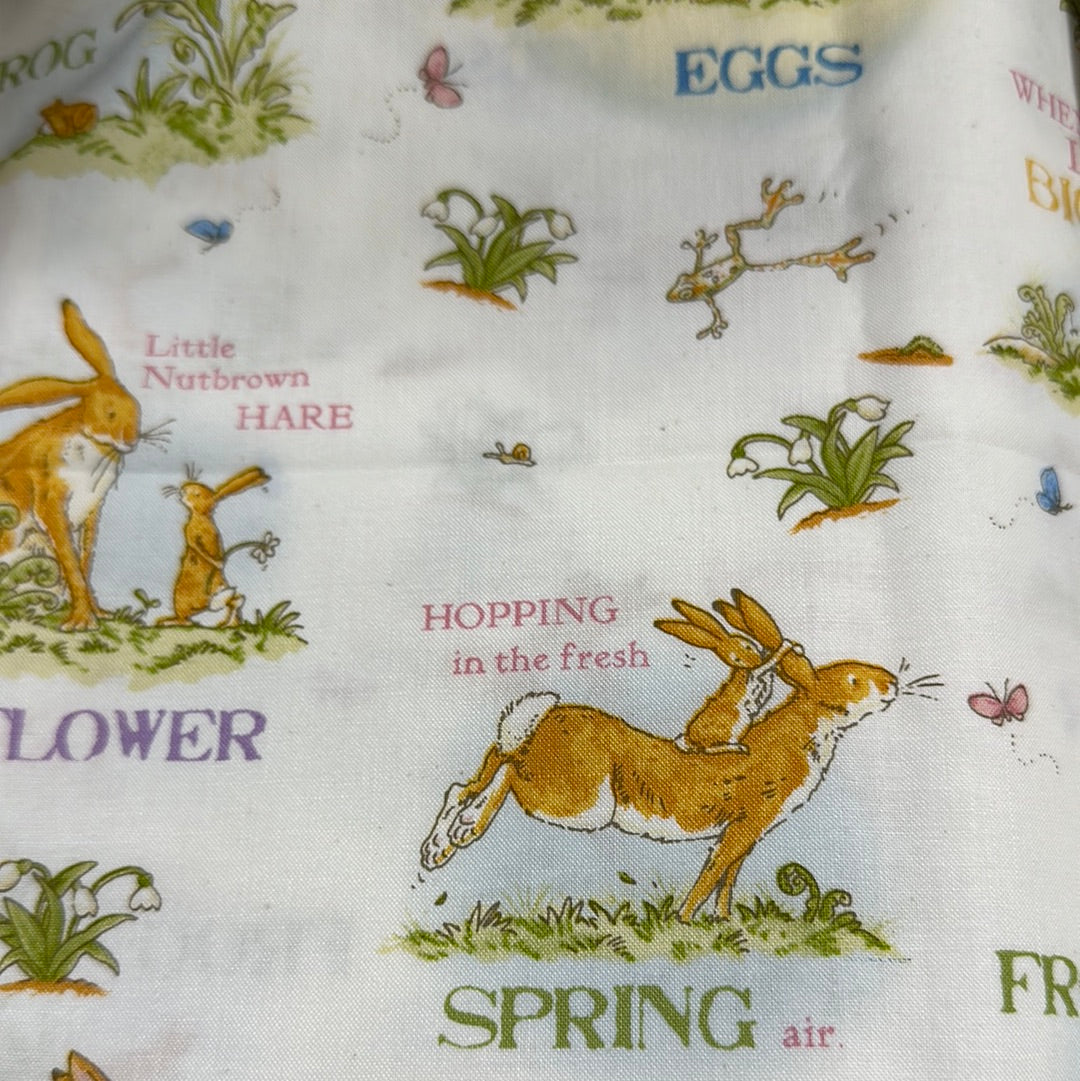 Clothworks - When I am Big - White - Bunnies in Spring