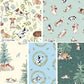 The Craft Cotton Company - Man's Best Friend Collection - Among Snow - Green