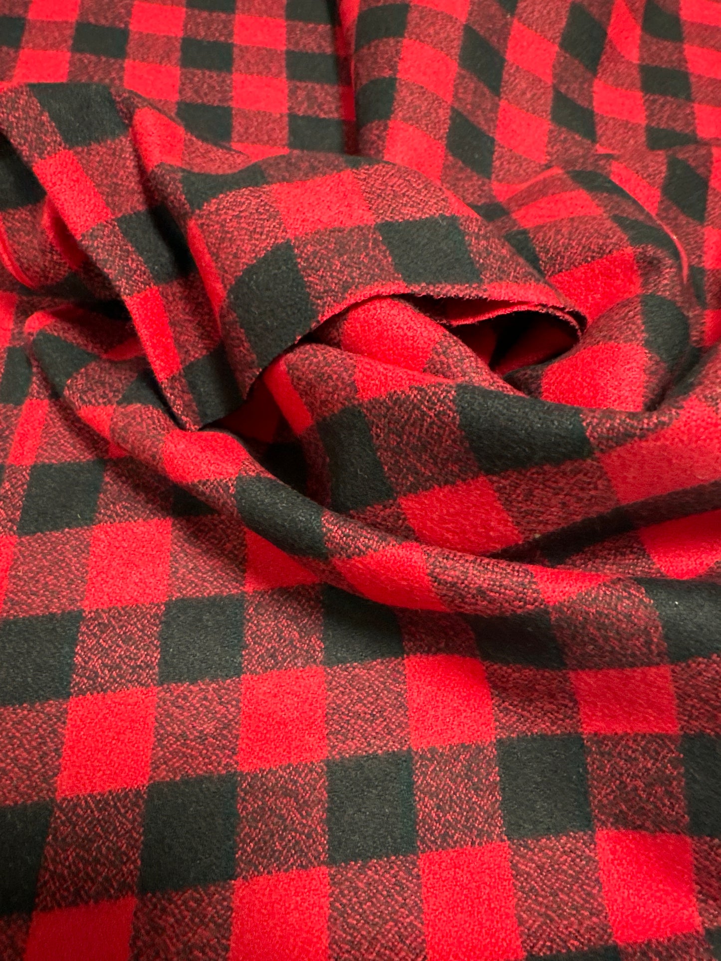 Premium Flannel - Mammoth Flannel - Robert Kaufman - Red  - Priced per half metre