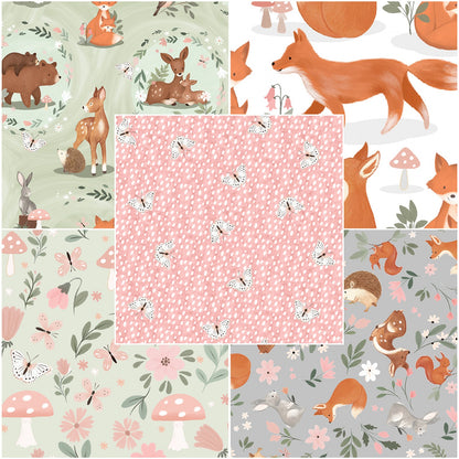 Last cut 19" x width of fabric - Flannel - 3 Wishes - Baby In Bloom Flannel by Jo Taylor Collection - Babies in Bloom