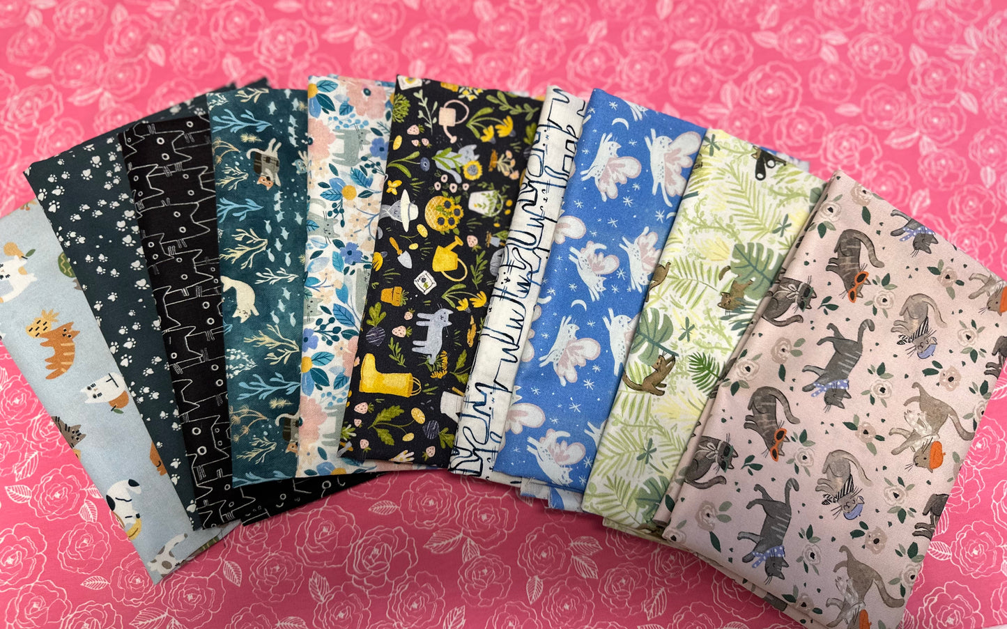 Fun Cats Themed -  Fat Quarter Bundle