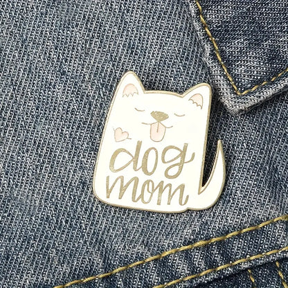 Enamel Pin  - Dog Mom