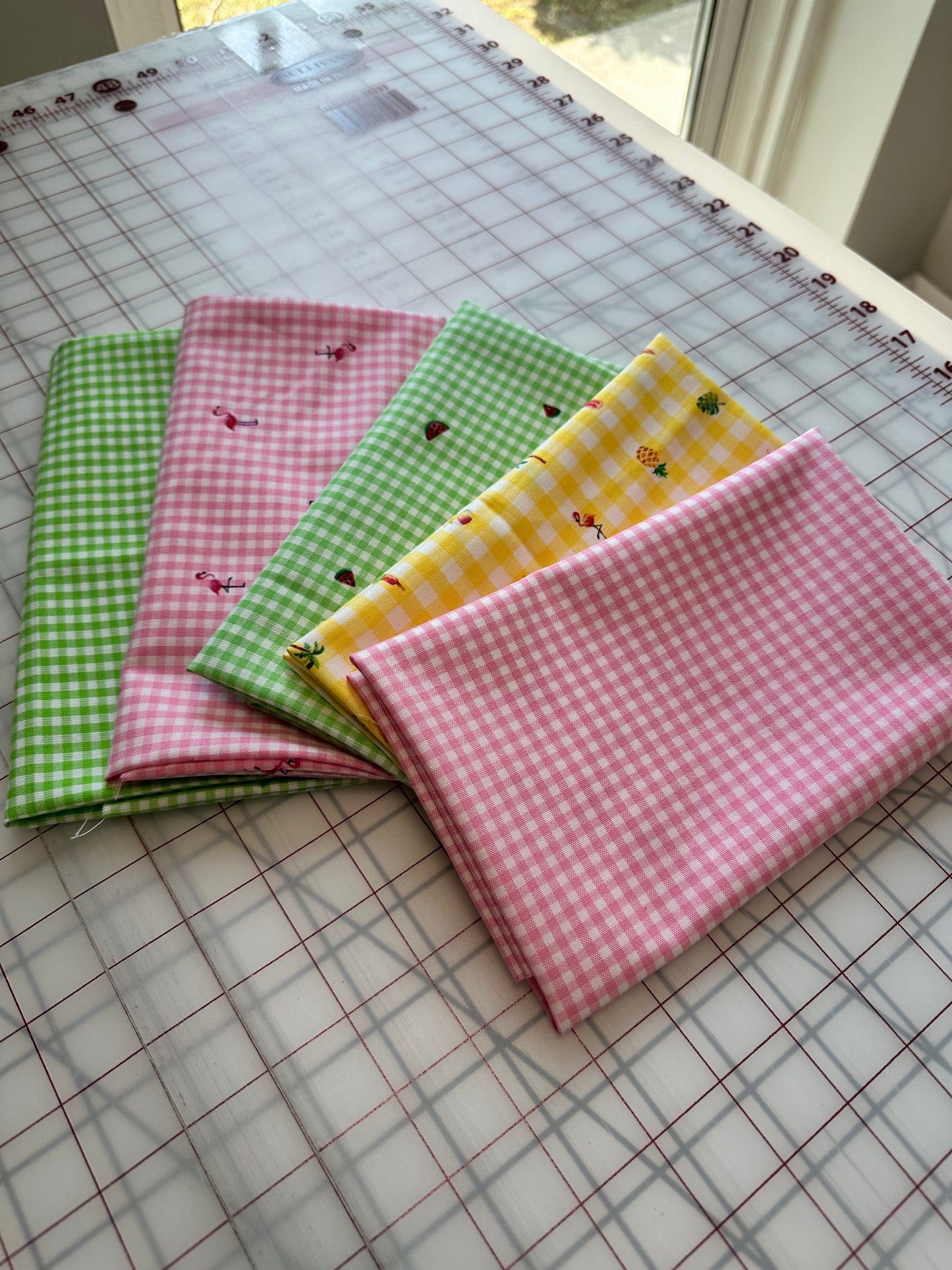 Summer Splash - Gingham  - Fat Quarter Bundle