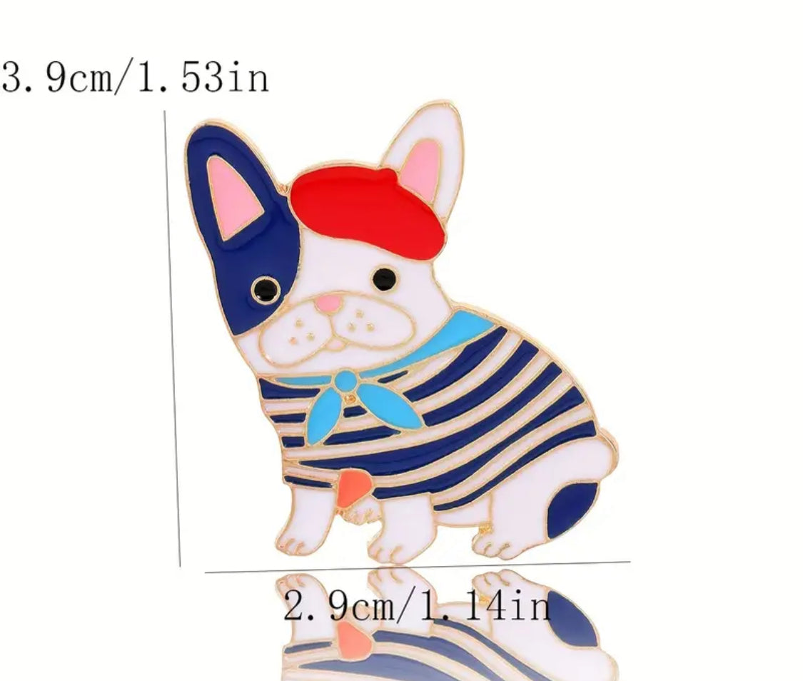 Enamel Pin - Cute French bulldog