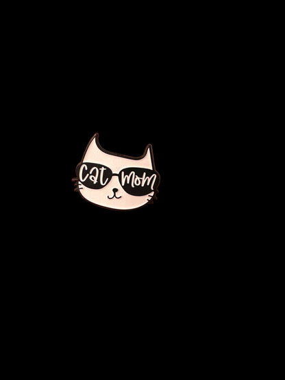 Enamel Pin  - Cat Mom