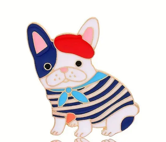 Enamel Pin - Cute French bulldog