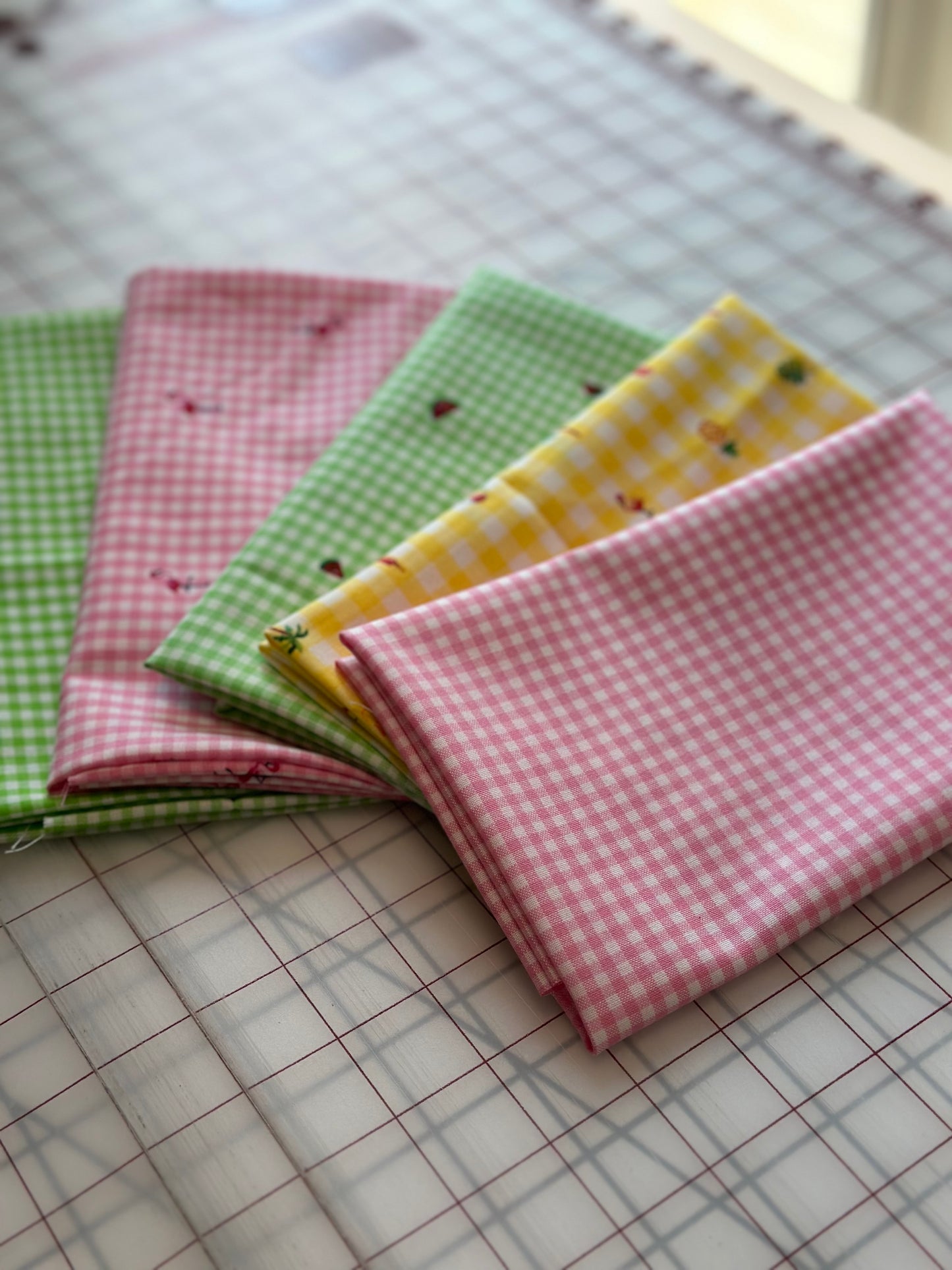 Summer Splash - Gingham  - Fat Quarter Bundle