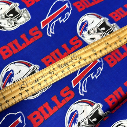 NFL Teams - Buffalo Bills Cotton - Blue - Per Half Metre