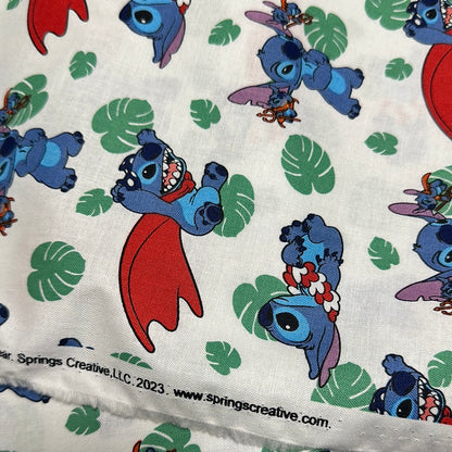 Springs Creative- Disney - Action Stripe Stitch - Blanc en