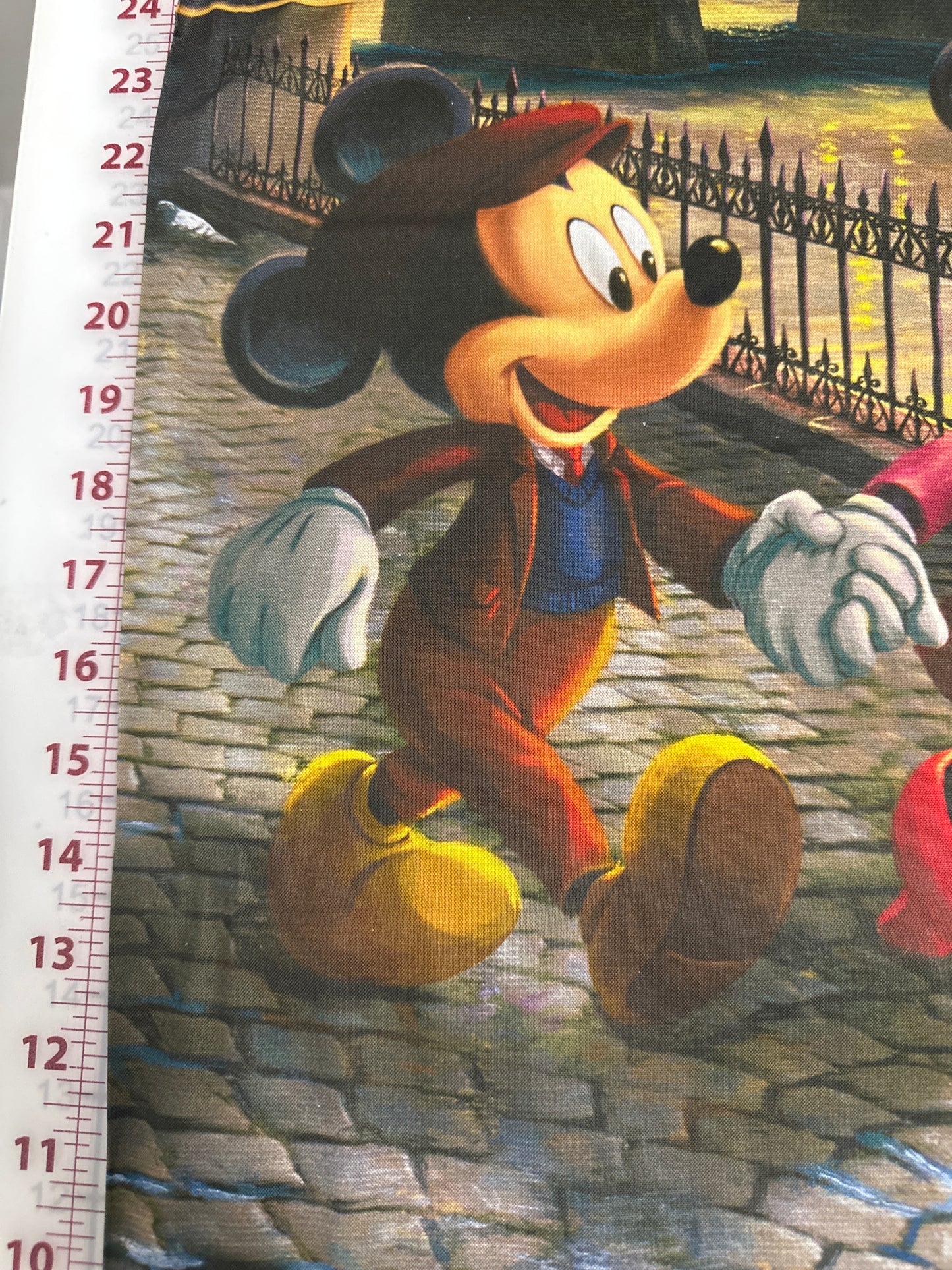 Panneau Disney - Panneau Disney Mickey et Minnie à Londres 36 pouces - Panneau 36" x 43/44"