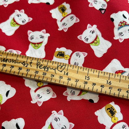 Lucky Cat - Red - Freckle & Lollie Collection