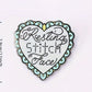 Enamel Pin - Resting Stitch Face - Heart Pin