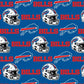 NFL Teams - Buffalo Bills Cotton - Blue - Per Half Metre