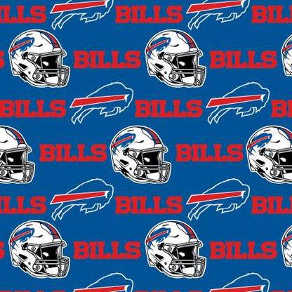 NFL Teams - Buffalo Bills Cotton - Blue - Per Half Metre