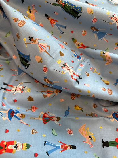 Holiday Classics by Rifle Paper Co.  - Land of Sweets - Powder Blue - Metallic