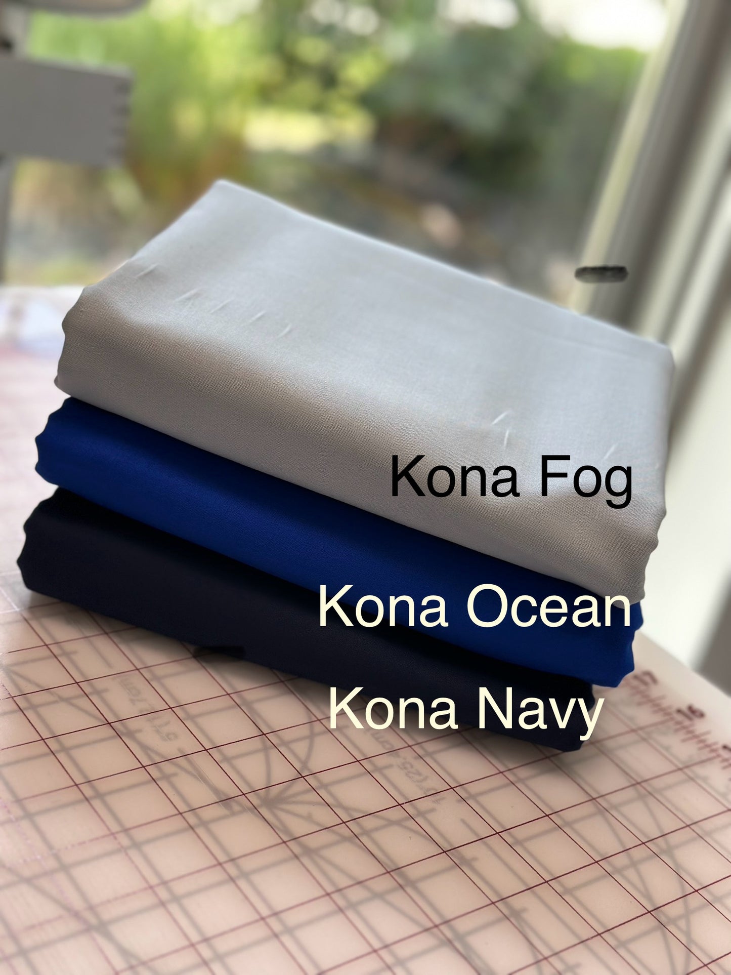 Kona - Navy Solid - Half Metre