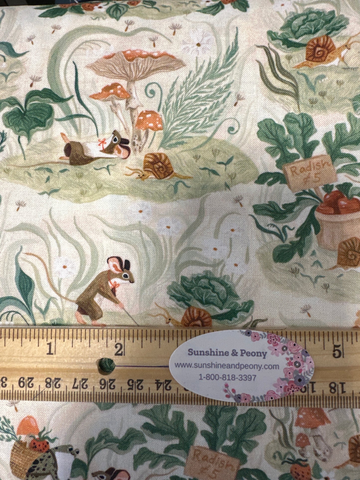 Dear Stella - Country Mouse - Vanilla - By Rae Ritchie for Dear Stella - Priced by the Half Metre