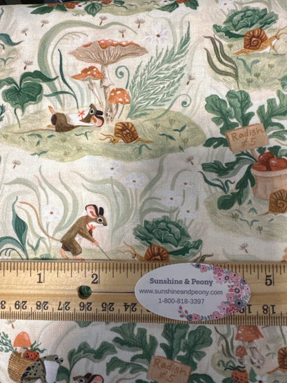 Dear Stella - Country Mouse - Vanilla - By Rae Ritchie for Dear Stella - Priced by the Half Metre