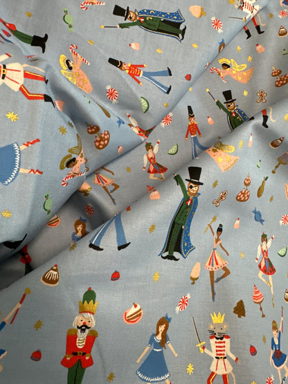 Holiday Classics by Rifle Paper Co.  - Land of Sweets - Powder Blue - Metallic