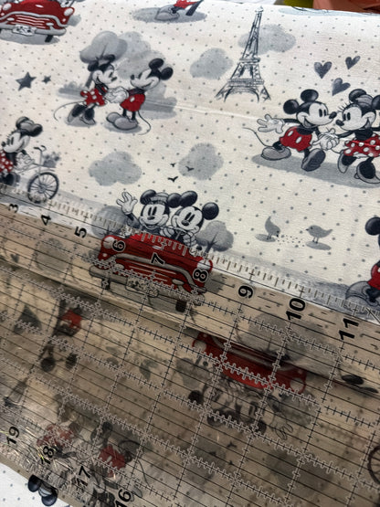Mickey & Minnie Vintage - priced per half metre