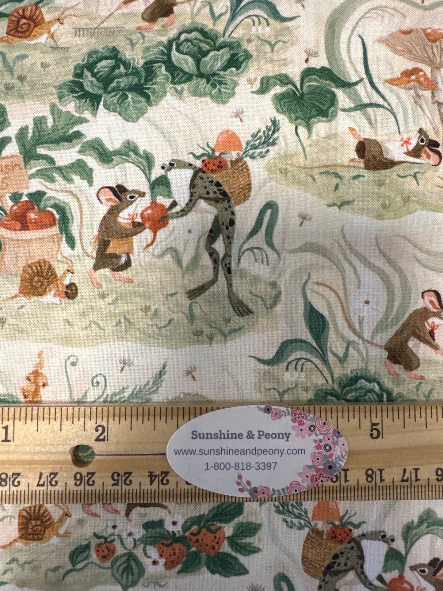 Dear Stella - Country Mouse - Vanilla - By Rae Ritchie for Dear Stella - Priced by the Half Metre