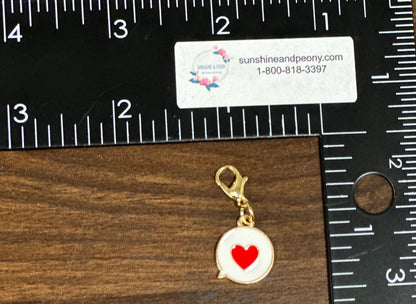 Stich Marker - Charm - Red Heart in White Bubble