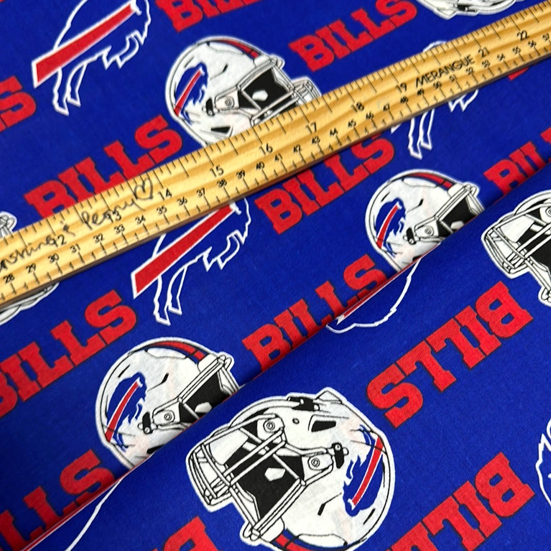 NFL Teams - Buffalo Bills Cotton - Blue - Per Half Metre